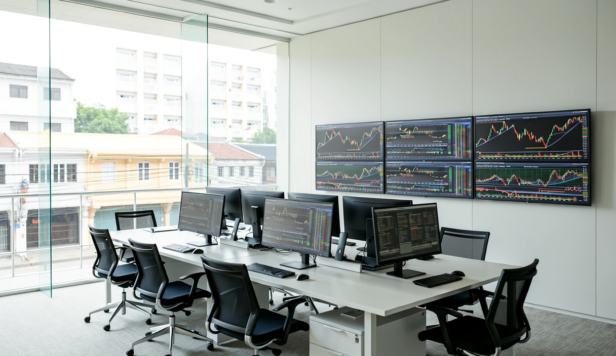 Suasana pejabat Evercrest Works di George Town