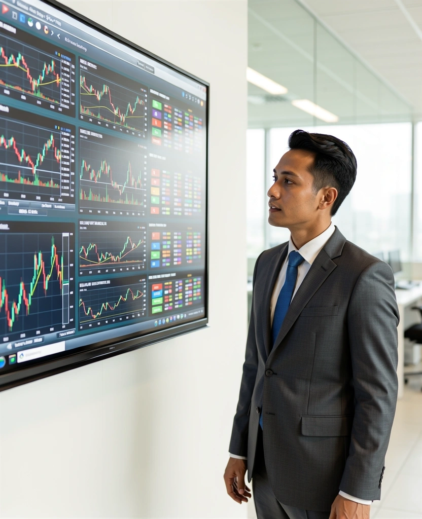 Professional financial consultant in a modern office